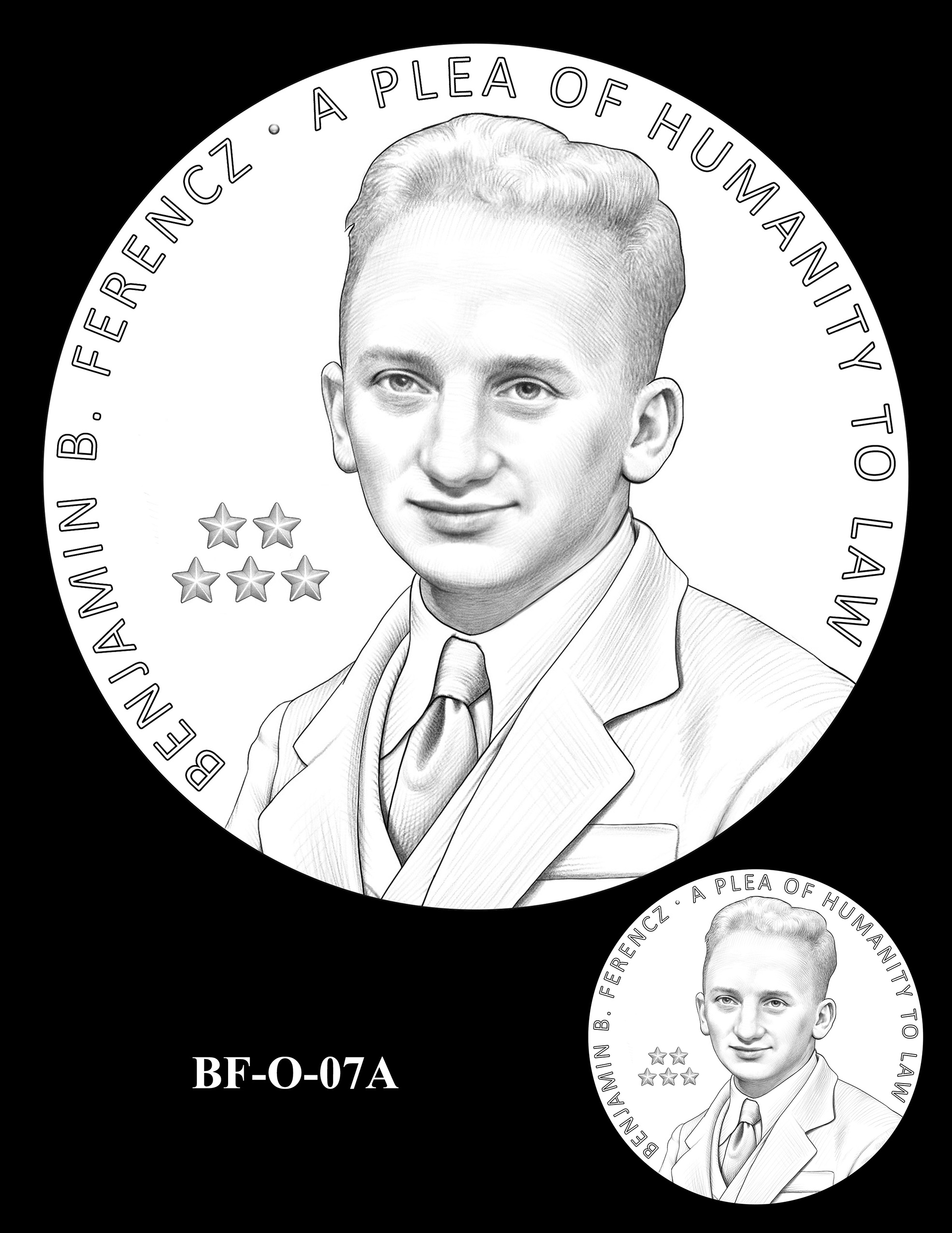 BF-O-07A -- Benjamin Ferencz Congressional Gold Medal