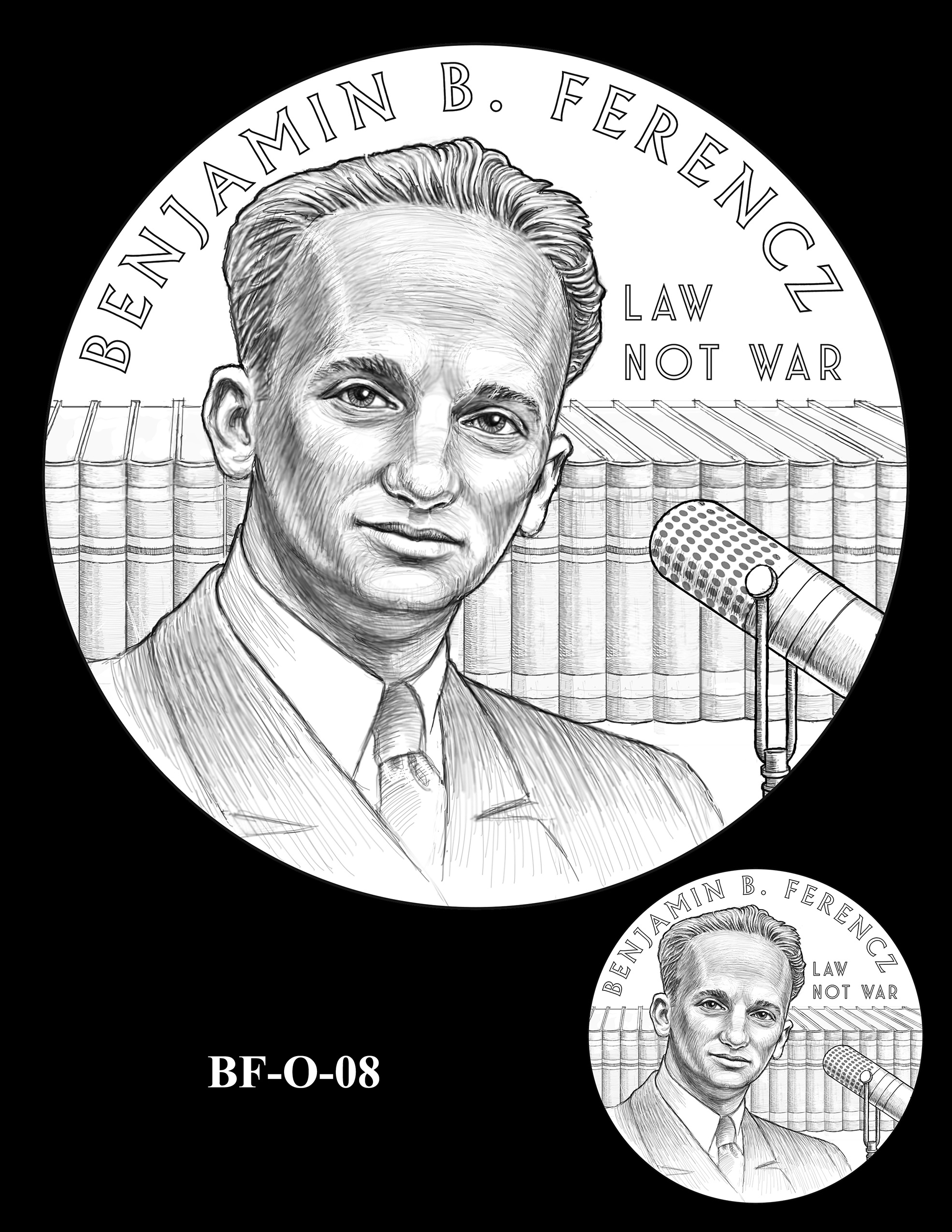 BF-O-08 -- Benjamin Ferencz Congressional Gold Medal