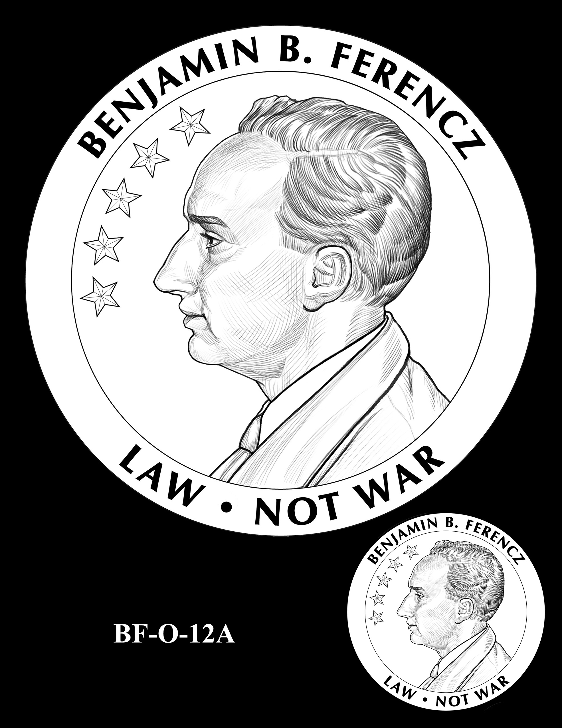 BF-O-12A -- Benjamin Ferencz Congressional Gold Medal