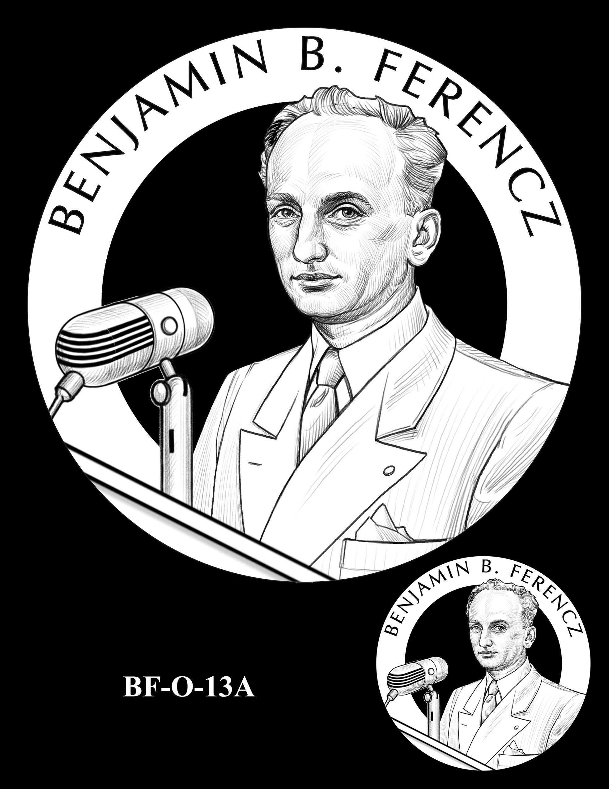 BF-O-13A -- Benjamin Ferencz Congressional Gold Medal