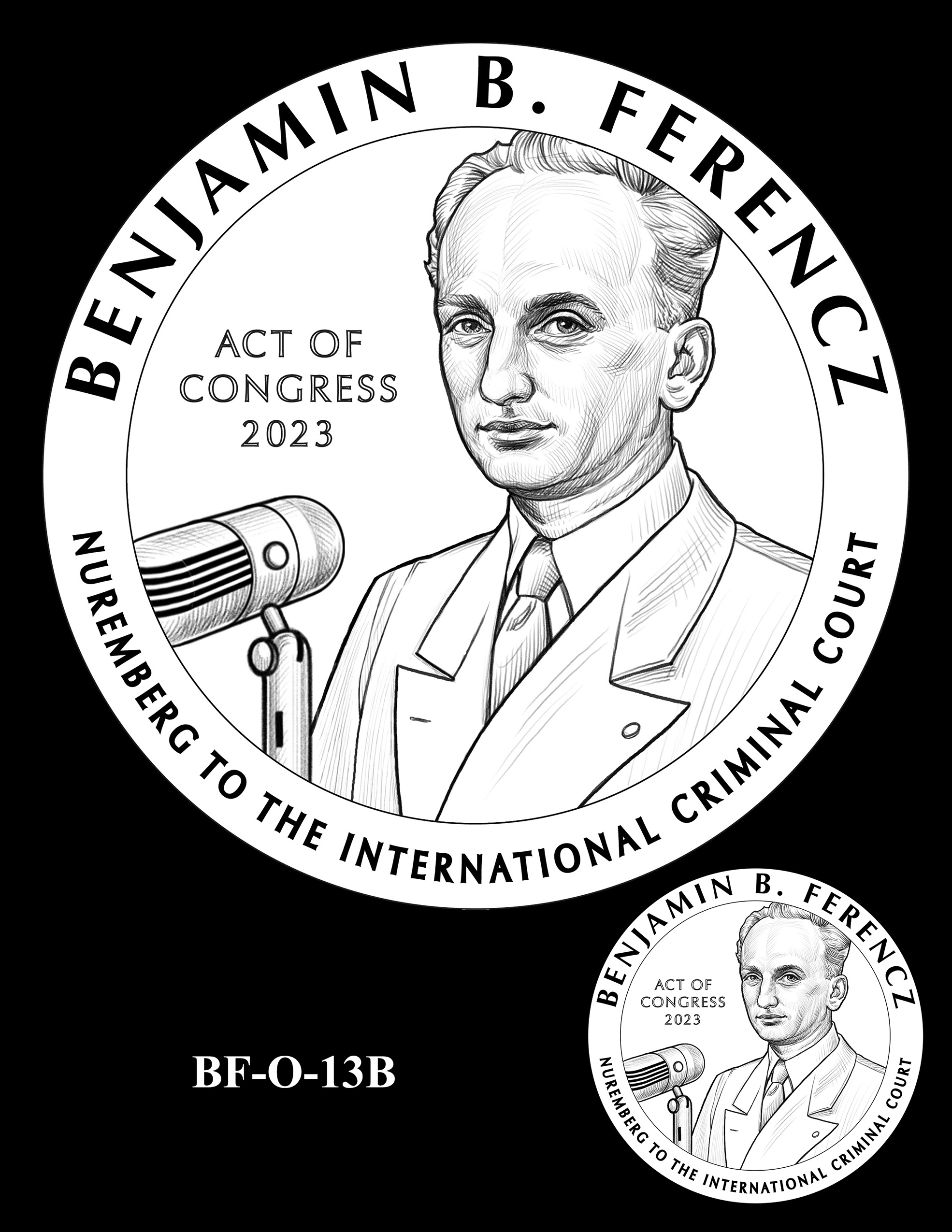 BF-O-13B -- Benjamin Ferencz Congressional Gold Medal