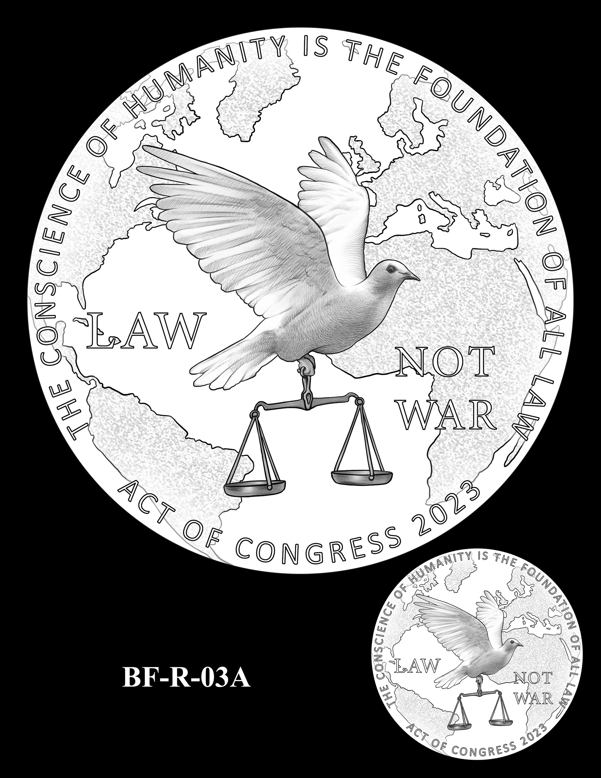 BF-R-03A -- Benjamin Ferencz Congressional Gold Medal