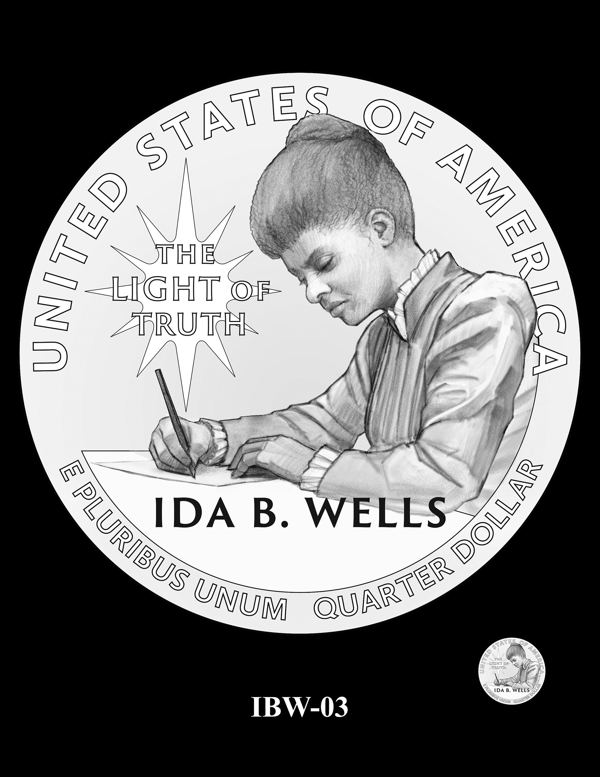 IBW-03 -- 2025 American Women Quarters - Ida B. Wells