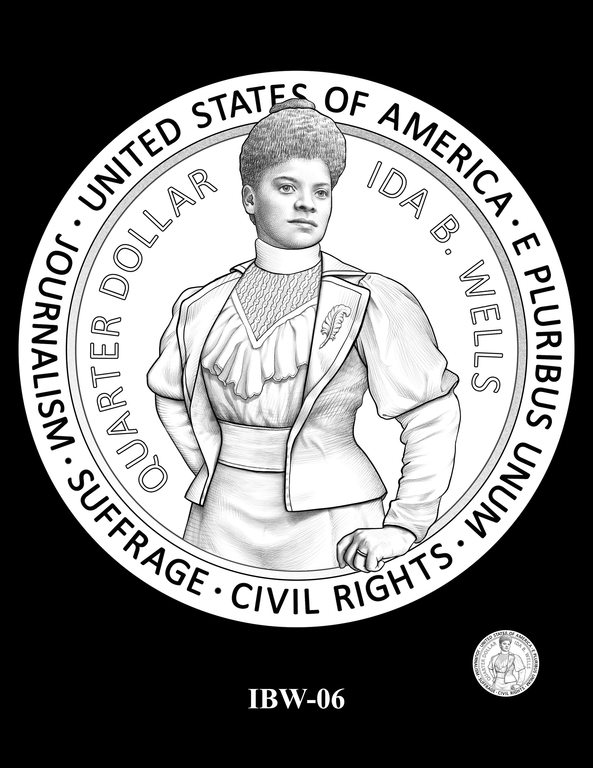 IBW-06 -- 2025 American Women Quarters - Ida B. Wells