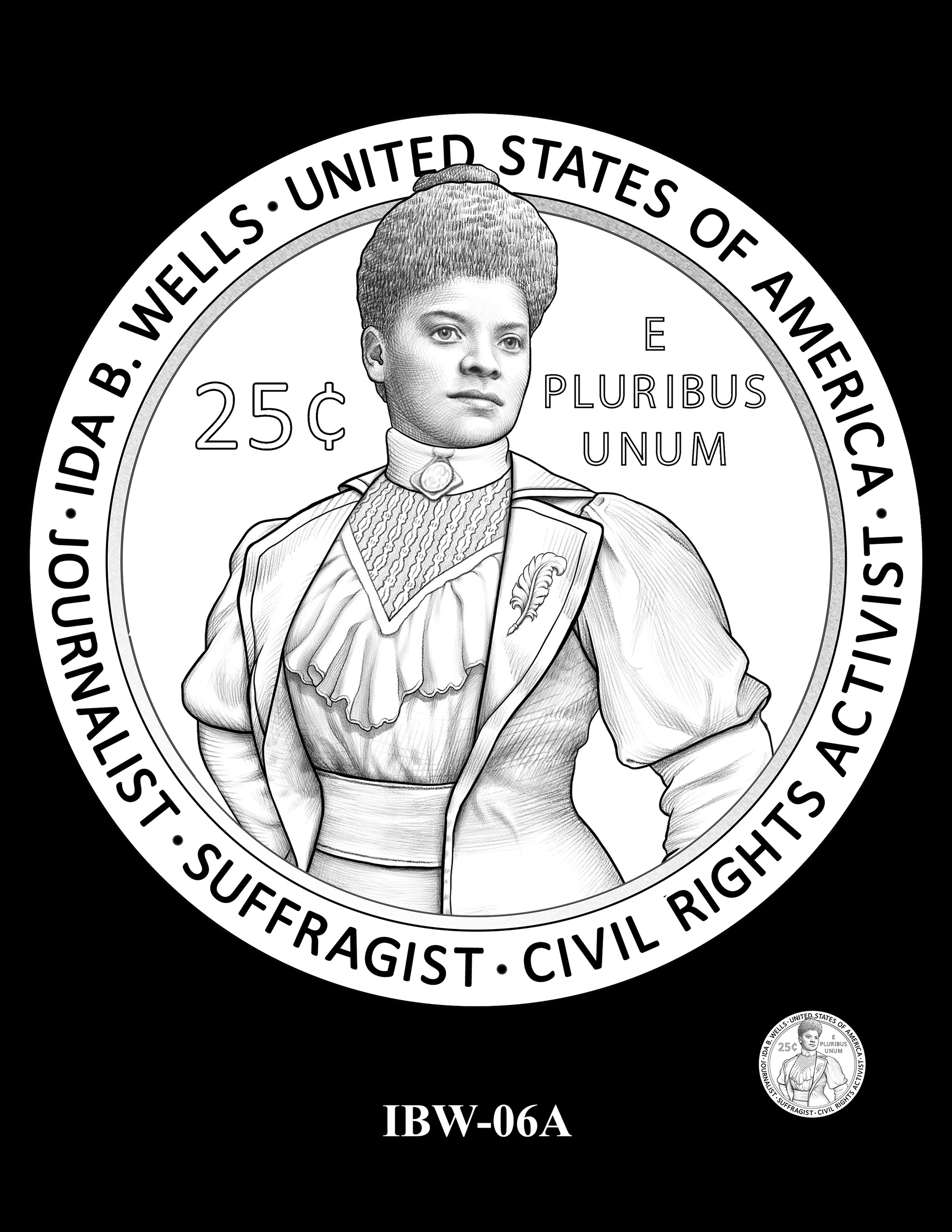 IBW-06A -- 2025 American Women Quarters - Ida B. Wells