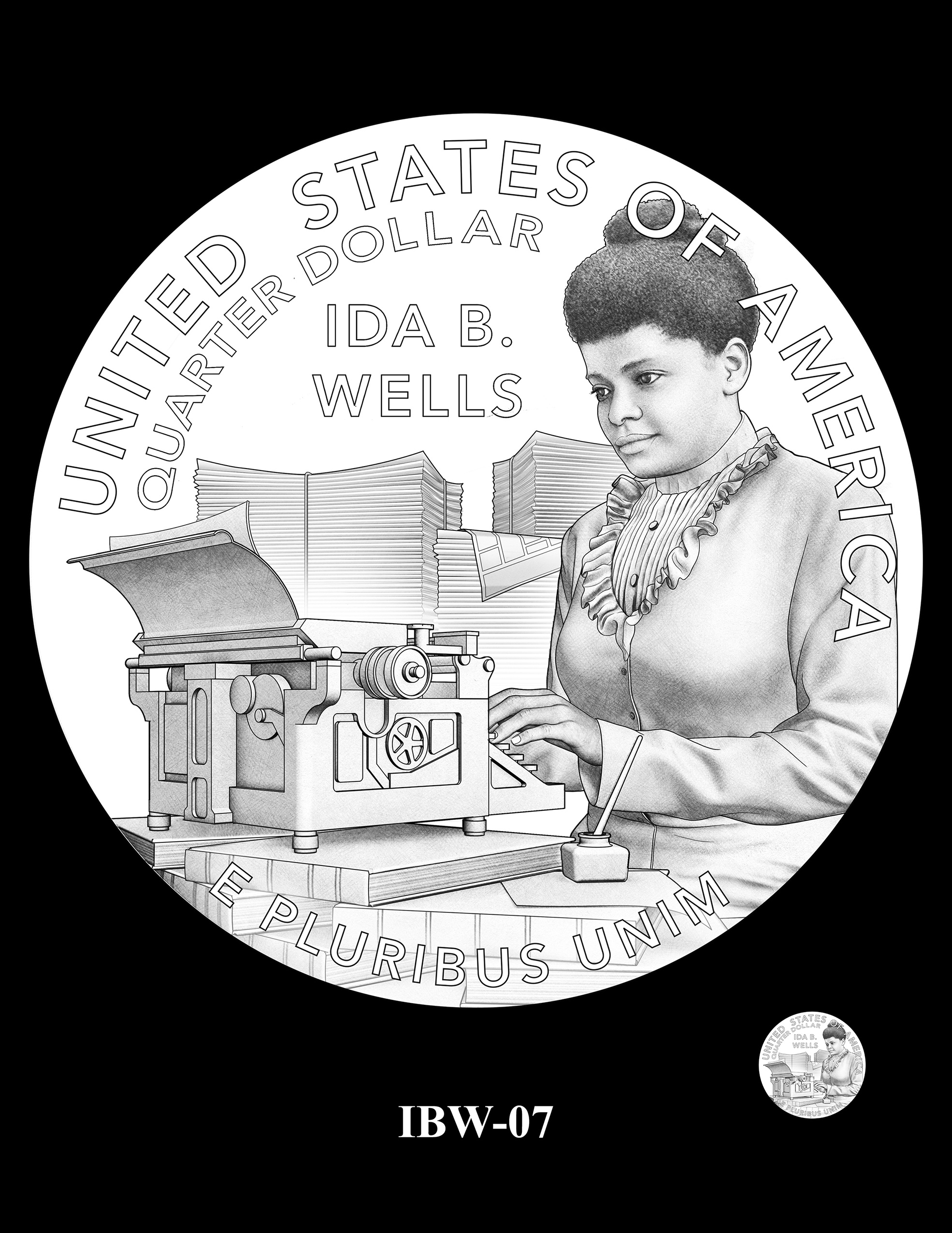 IBW-07 -- 2025 American Women Quarters - Ida B. Wells