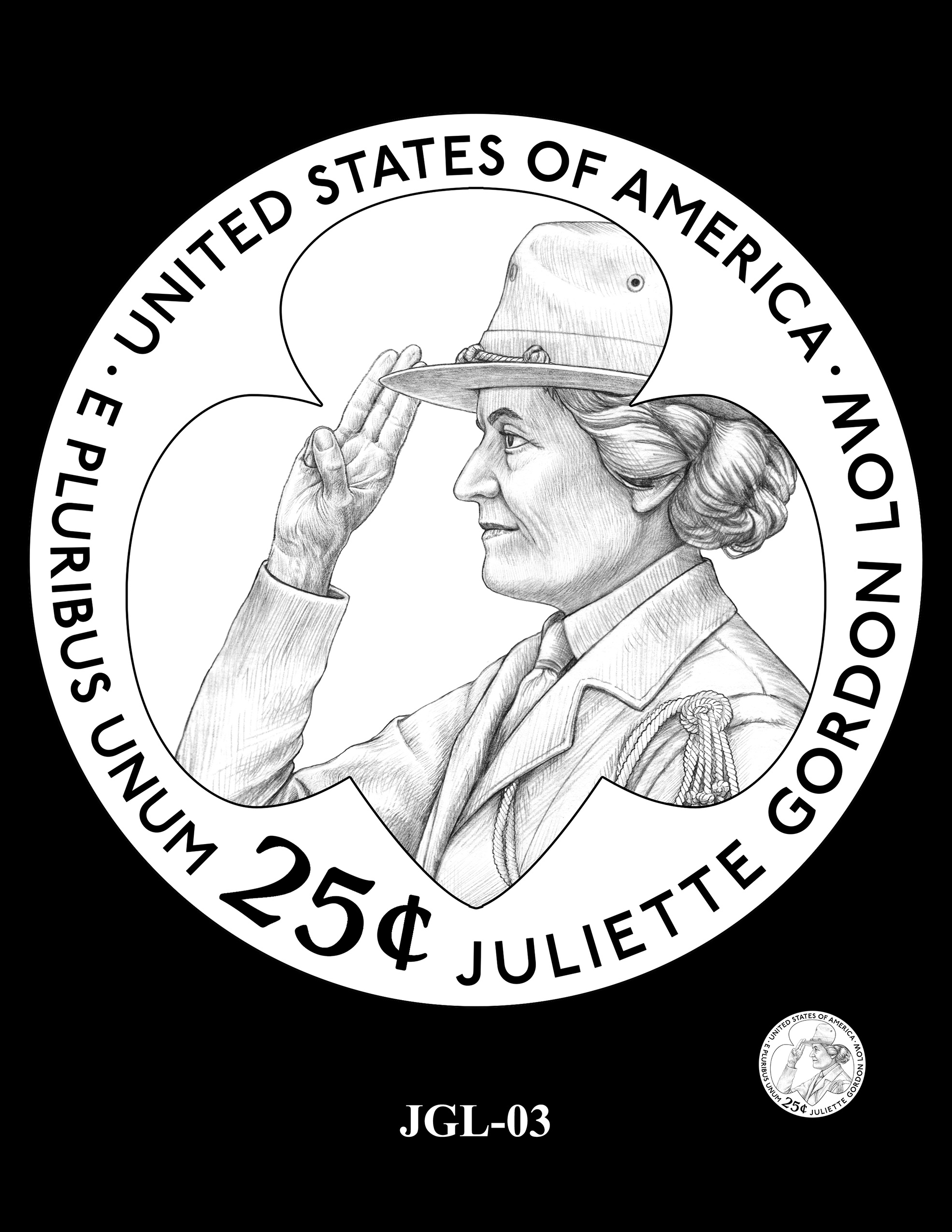 JGL-03 -- 2025 American Women Quarters - Juliette Gordon Low