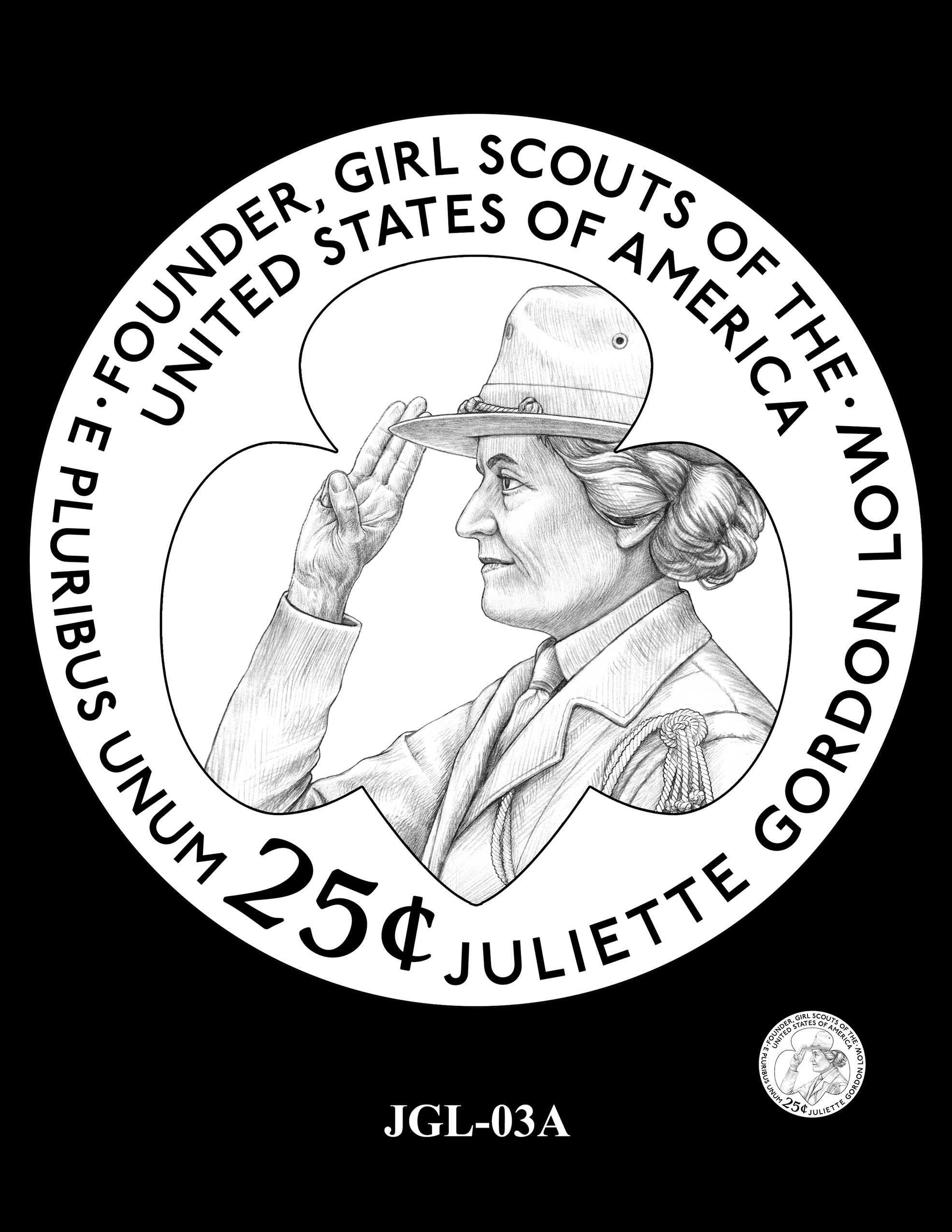 JGL-03A -- 2025 American Women Quarters - Juliette Gordon Low