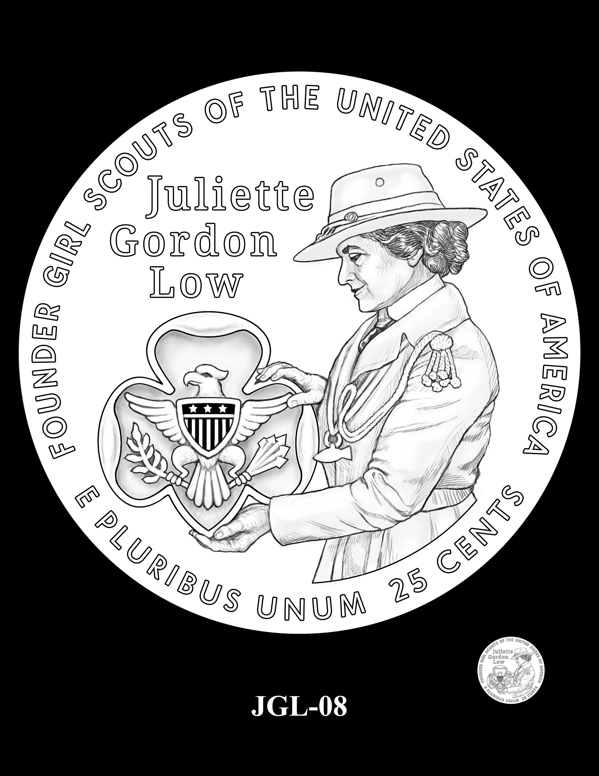 JGL-08 -- 2025 American Women Quarters - Juliette Gordon Low