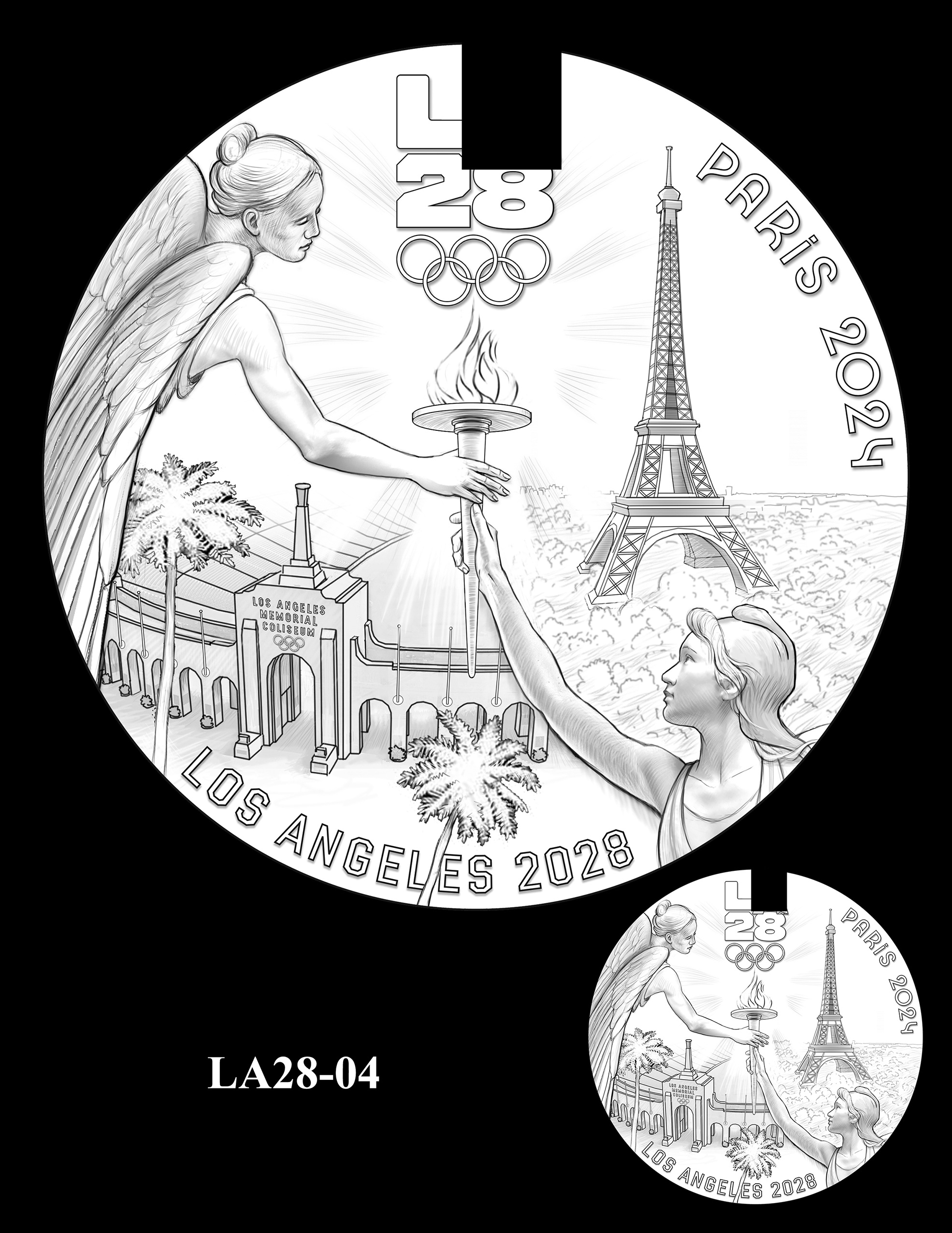 LA28-04 -- Olympics Handover Medallion