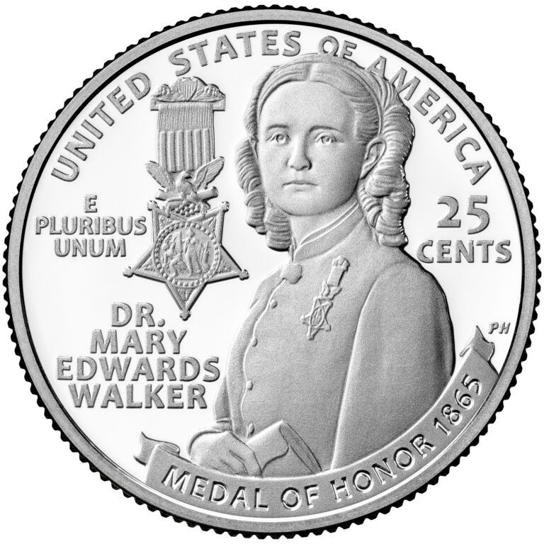 2024 American Women Quarters Coin Dr. Mary Edwards Walker Proof Reverse