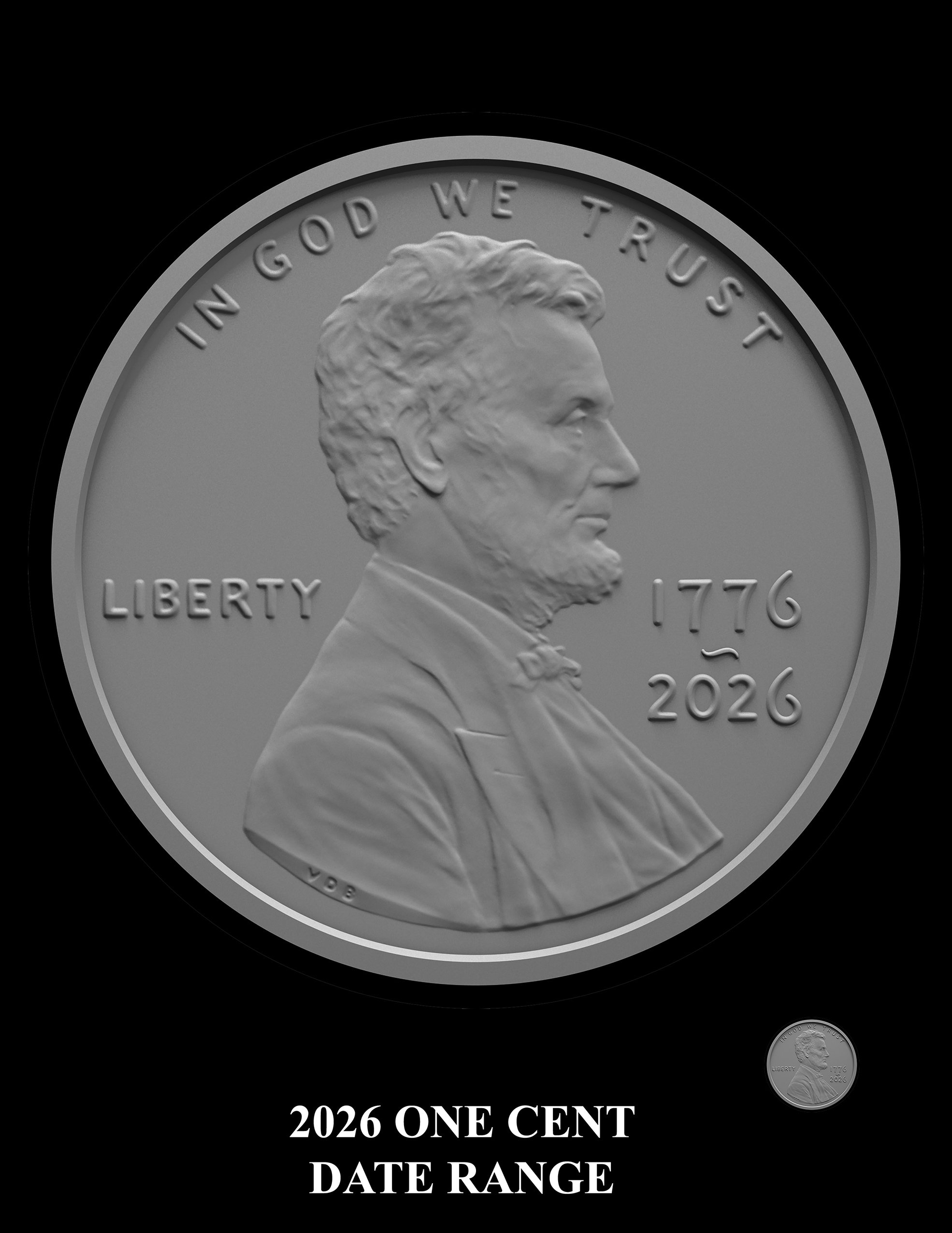 SEMIQ - Penny - Date -- 2026 Semiquincentennial Circulating Coins