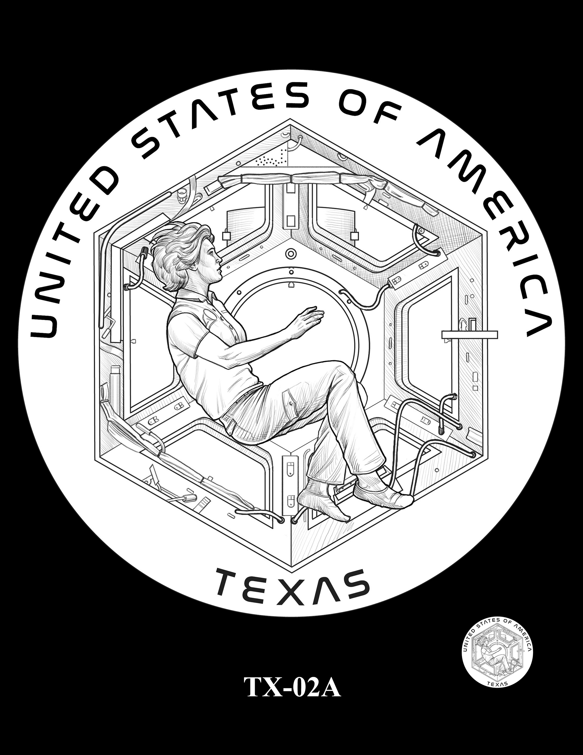 TX-02A -- American Innovation $1 Coin - Texas