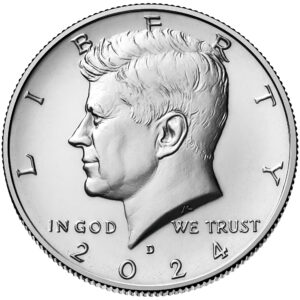 2024 Kennedy Half Dollar Uncirculated Obverse Denver