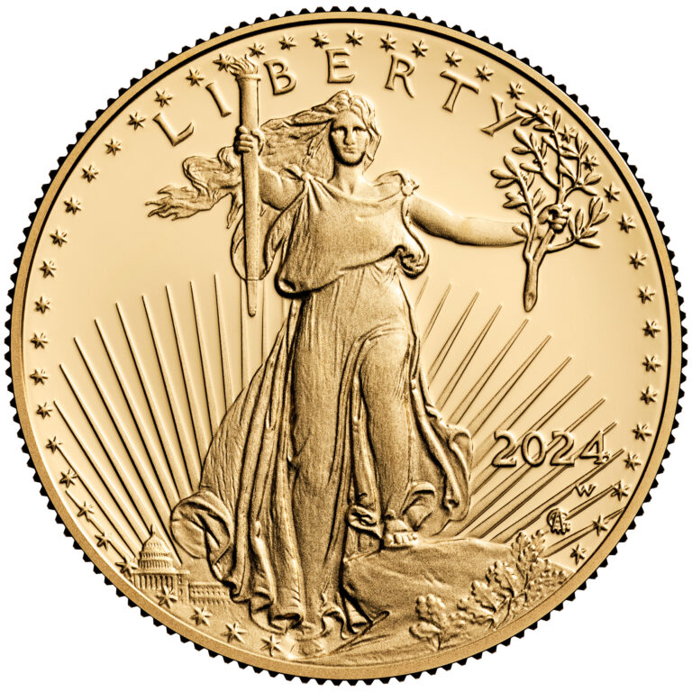 2024 American Eagle Gold Half Ounce Proof Coin Obverse