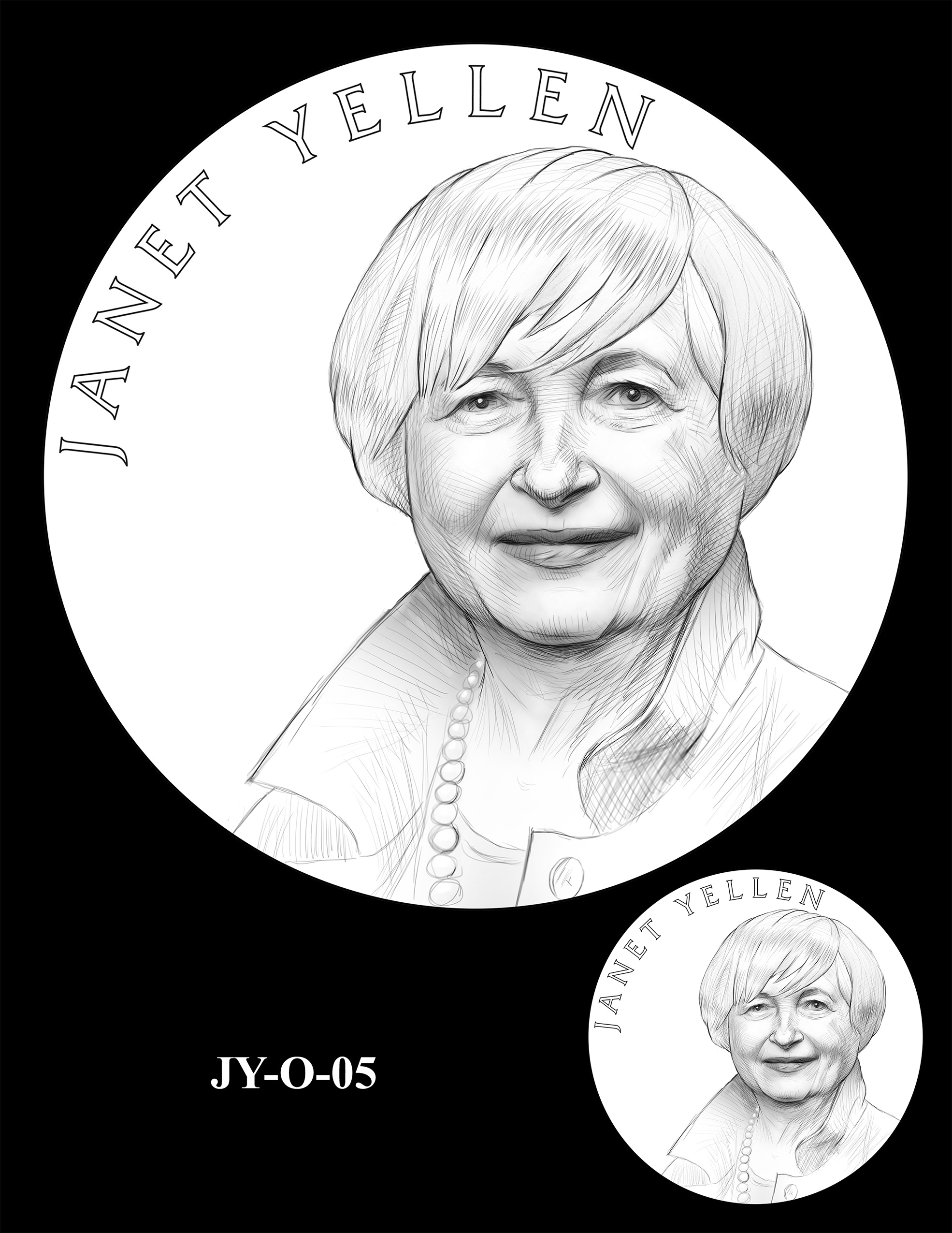 JY-O-05 -- Janet Yellen Secretary of the Treasury Medal
