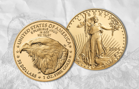 2024 American Eagle Gold Proof Coin reverse and obverse