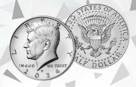 2024 Kennedy Half Dollar obverse and reverse