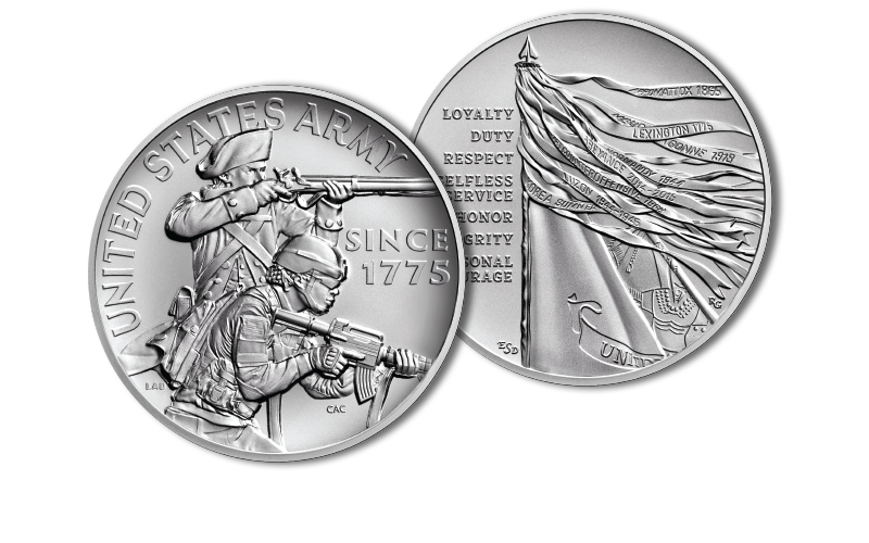U.S. Army Silver Medal obverse and reverse
