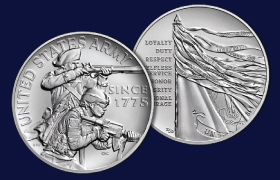 U.S. Army Silver Medal obverse and reverse