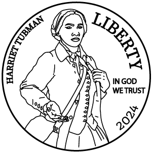 Harriet Tubman Commemorative Silver Coin obverse